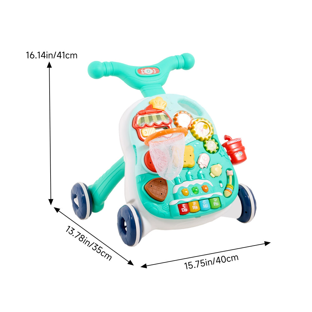 2-in-1 Baby Walker and Activity Table – Early Learning Entertainment Center